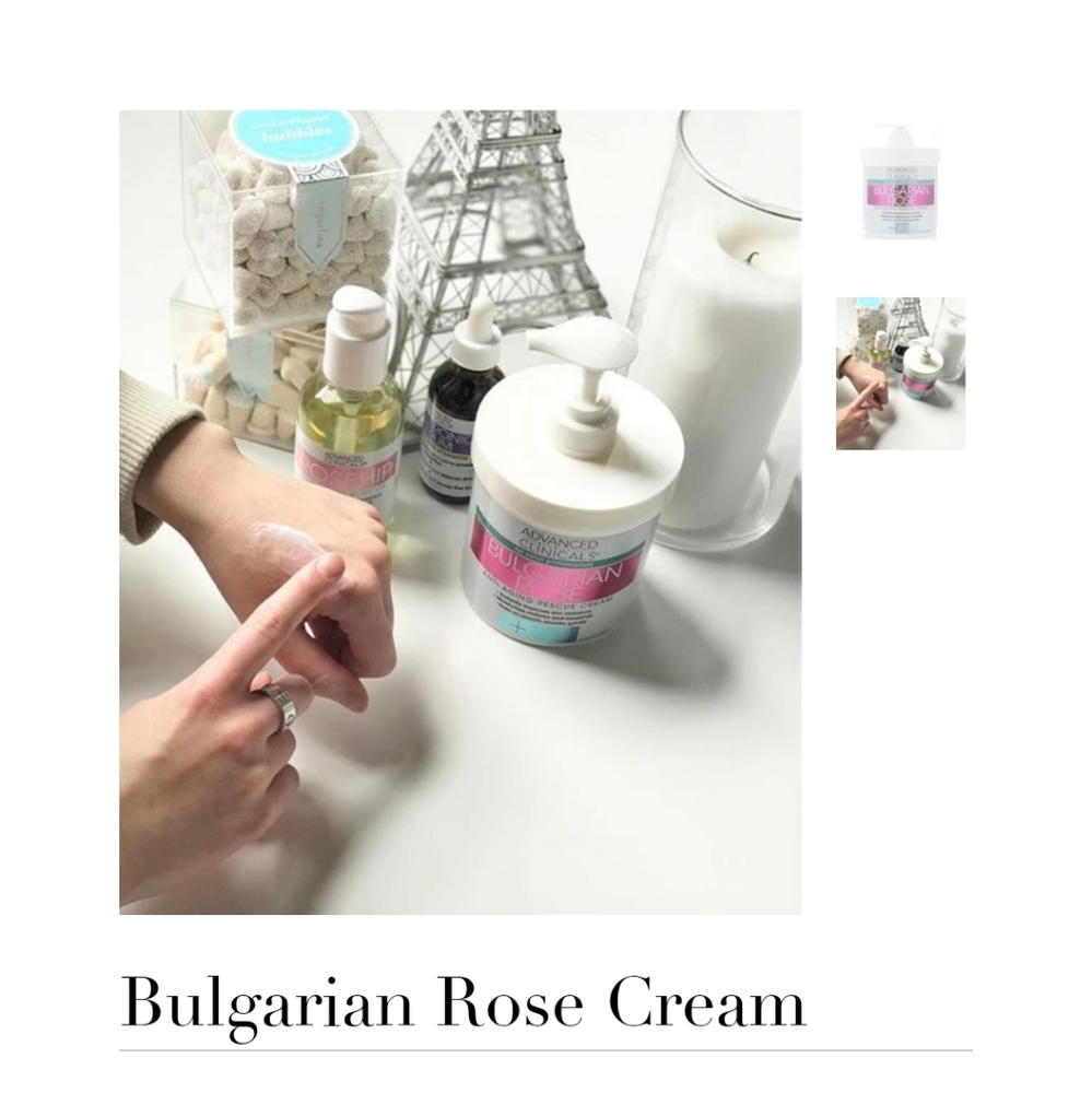 🆕 Advanced Clinicals Bulgarian Rose Anti-Aging Rescue Cream 🌹